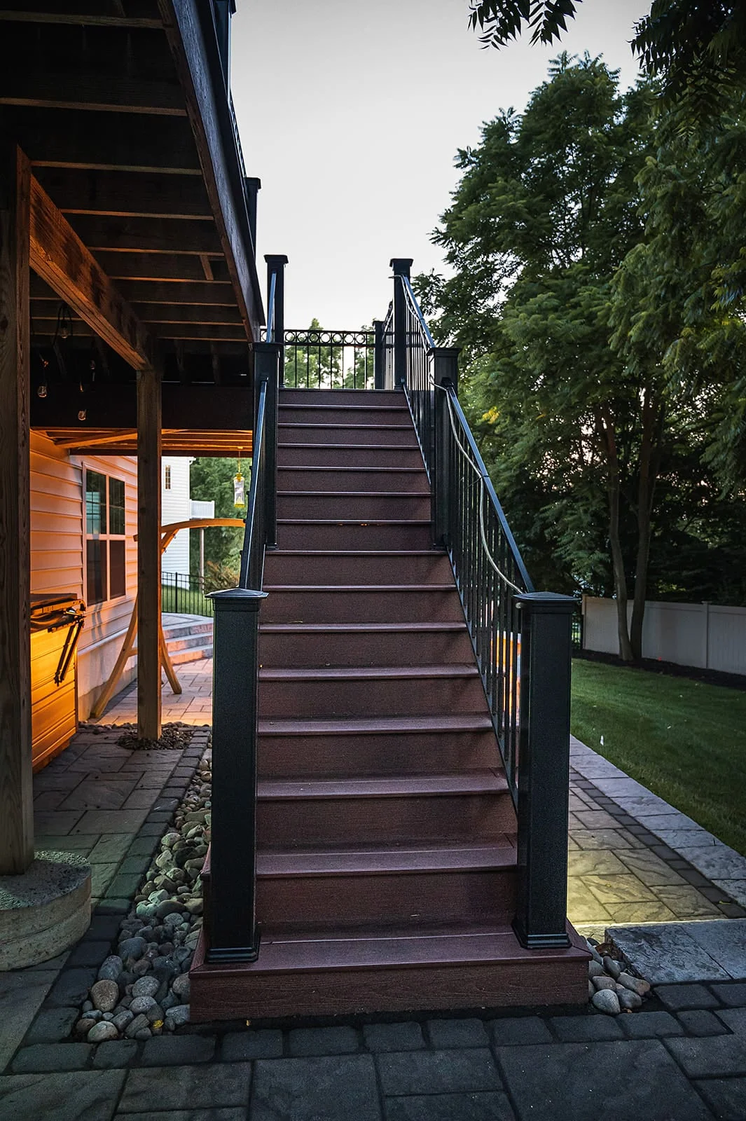Deck installation and repair service by Keystone Outdoor Solutions for outdoor living spaces