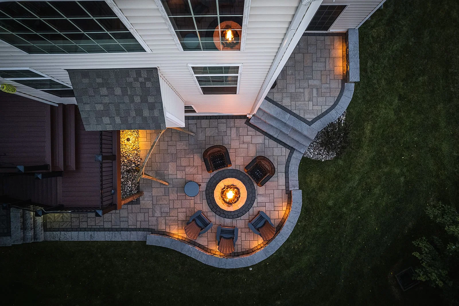 Outdoor living space by Keystone Outdoor Solutions designed for family gatherings and entertainment