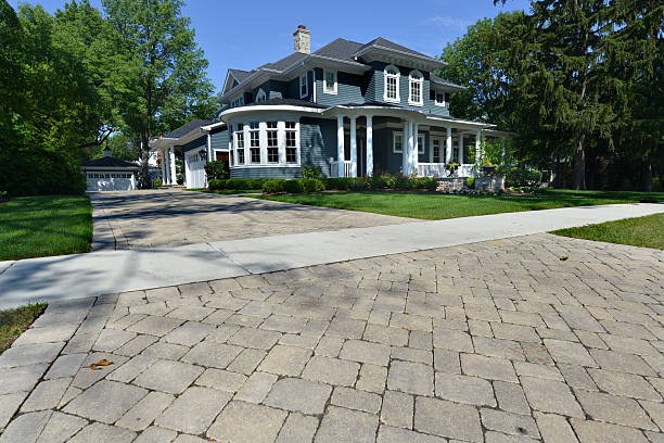 Paver driveway installation by Keystone Outdoor Solutions in Lancaster County and Central PA