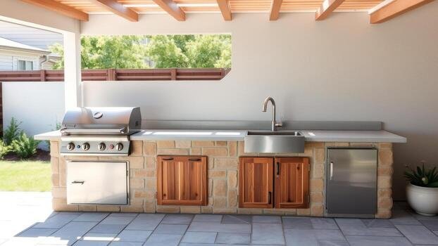 Outdoor kitchen builders by Keystone Outdoor Solutions in Lancaster creating custom backyard kitchens