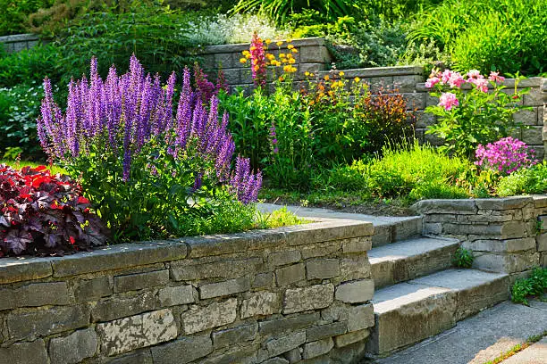 Retaining and sitting wall construction by Keystone Outdoor Solutions in Lancaster County