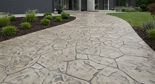Concrete and Masonry Services by Keystone Outdoor Solutions for decorative outdoor surfaces
